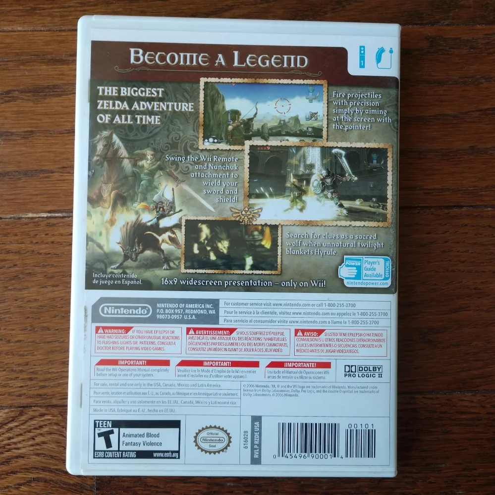 The Legend of Zelda Twilight Princess Nintendo Wii Game Manual CIB